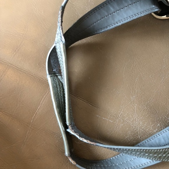 Coach, Soho, Pleated Tote, Grey Leather, Silver tone Hardware Accents, GUC - Picture 16 of 16